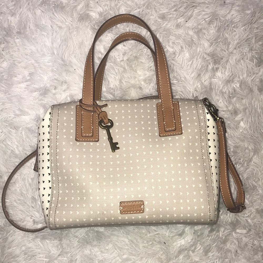 Fossil Crossbody Heart Bag